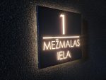 Mājas numura zīme ar LED apgaismojumu un tumsas sensoru - Attēls 7
